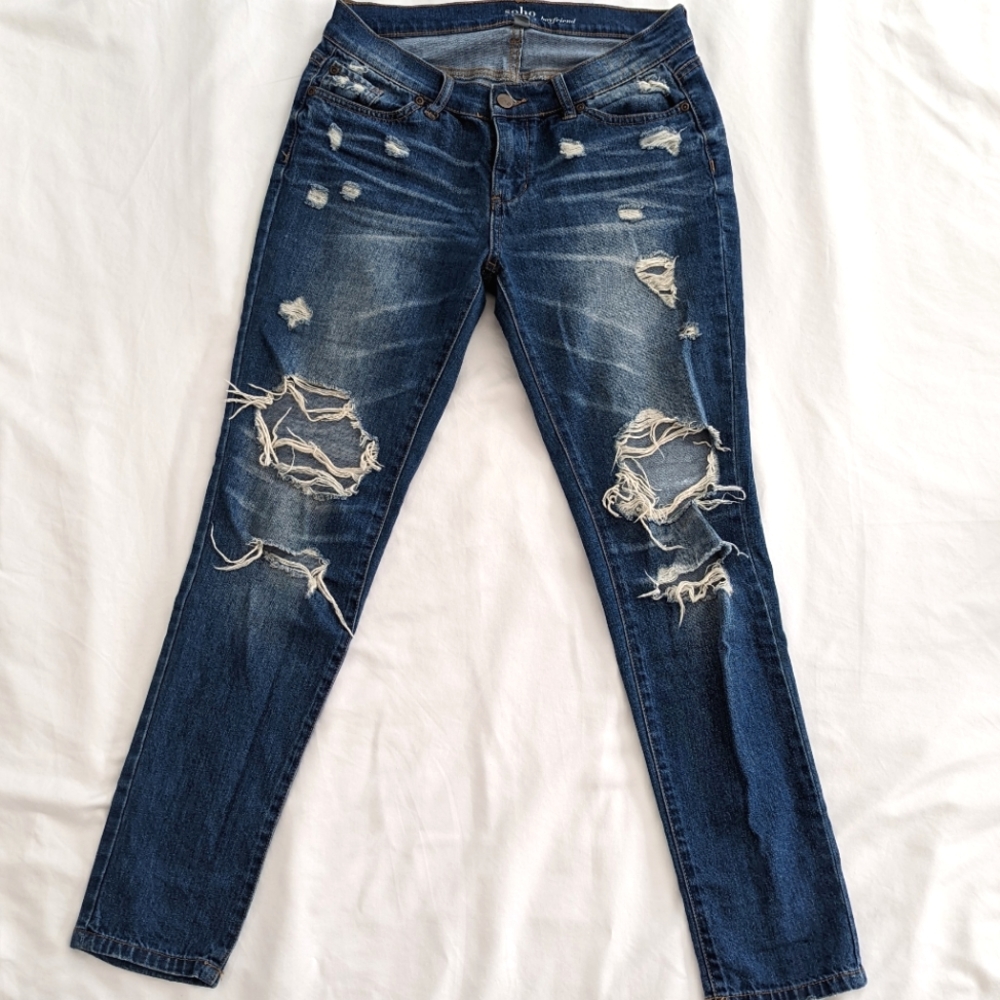 Distressed Soho New York & Company Boyfriend Jeans